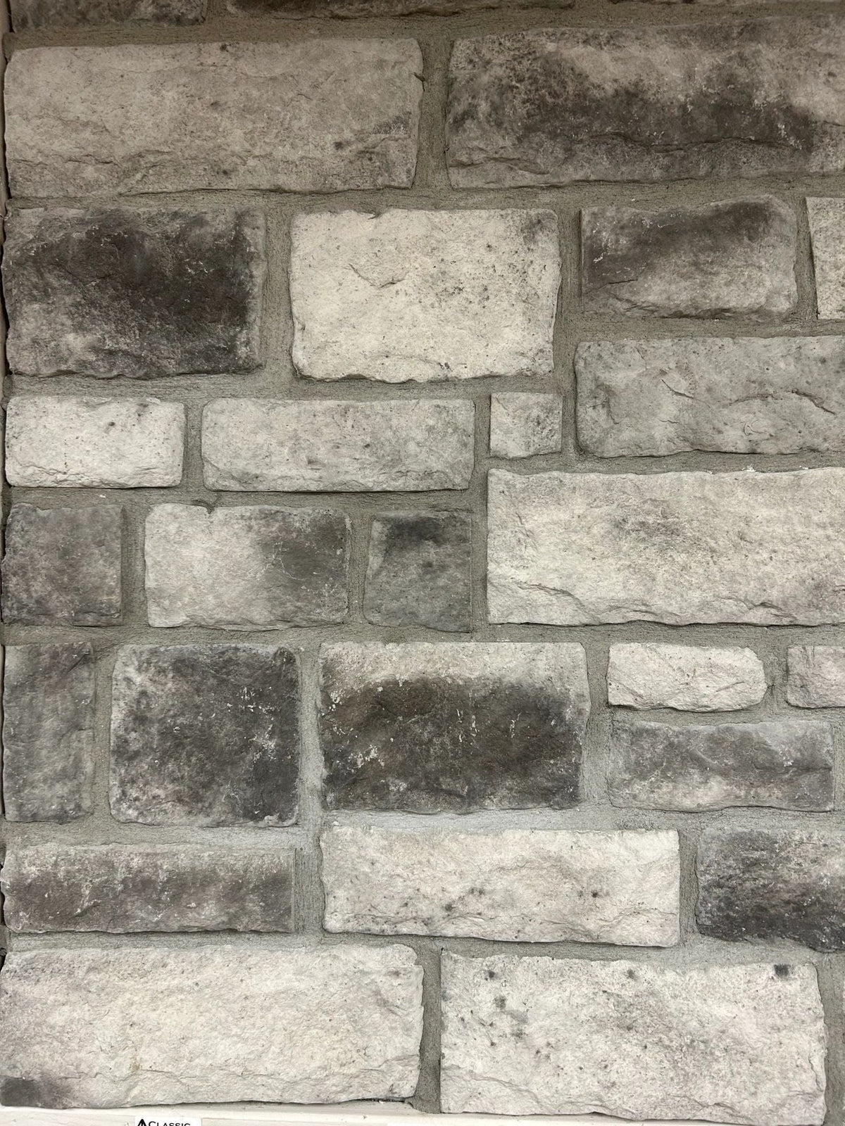 Classic stone veneer installed, Stone Mountain Manufacturing