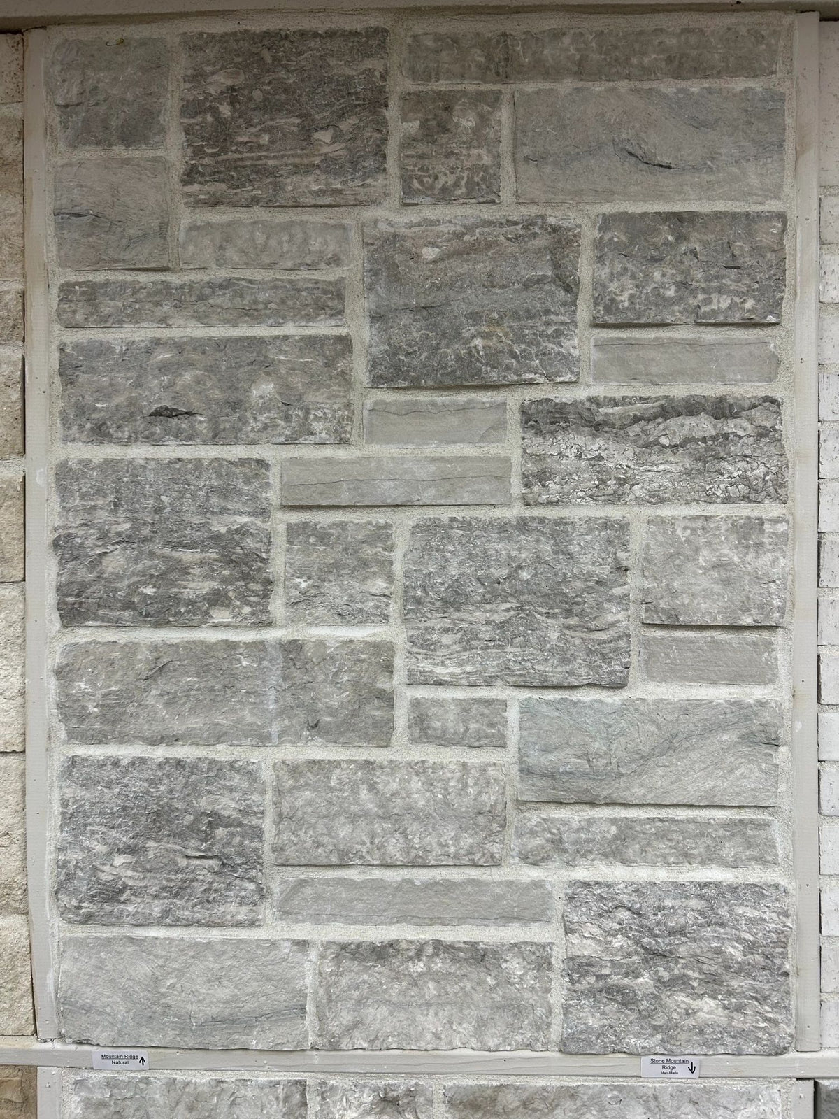 Mountain Ridge natural thin stone veneer, installed